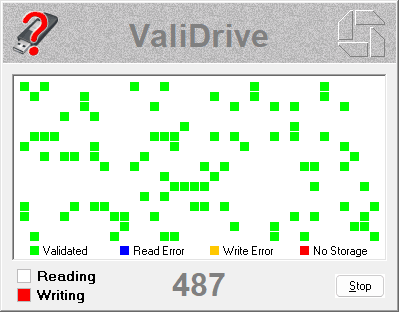 Процесс проверки в ValiDrive