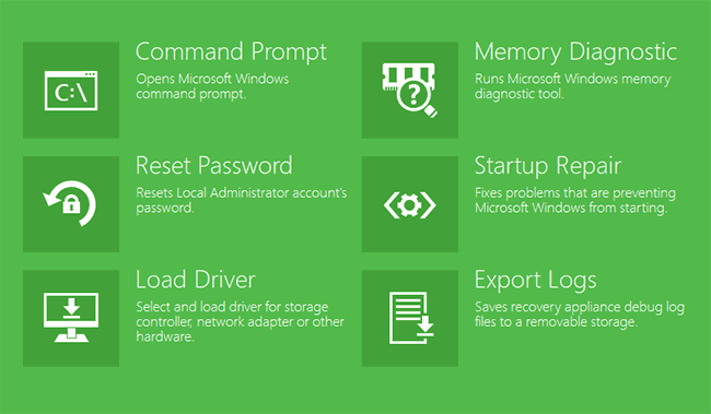 Инструменты на Veeam Recovery Media