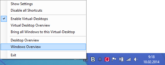 Контекстное меню BetterDesktopTool