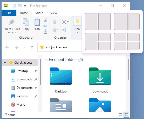 Изменение расположения окон в Windows 11