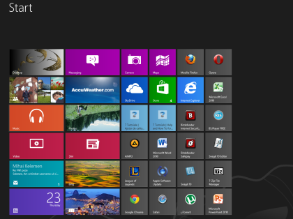 windows 8 metro start screen