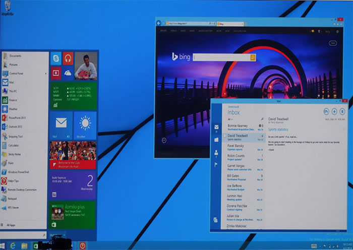 Интерфейс Windows 9