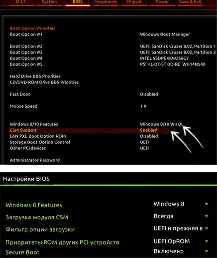 Настройки Compatibility Support Module